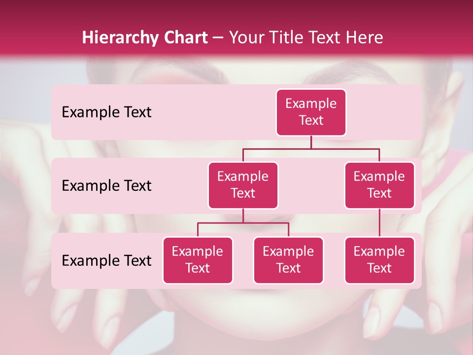 Model Posing Hair PowerPoint Template