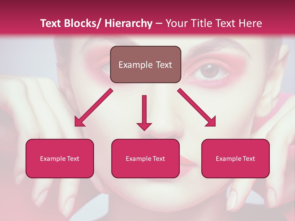 Model Posing Hair PowerPoint Template