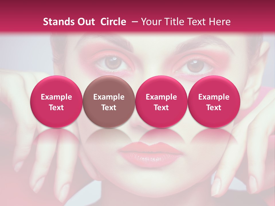 Model Posing Hair PowerPoint Template