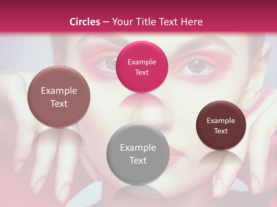 Model Posing Hair PowerPoint Template