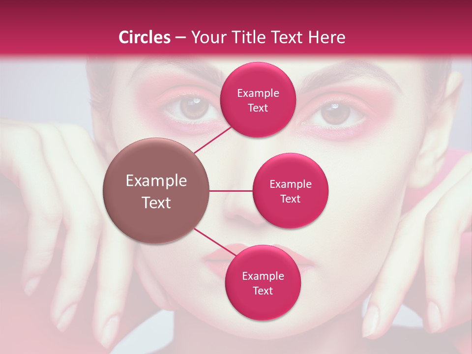 Model Posing Hair PowerPoint Template