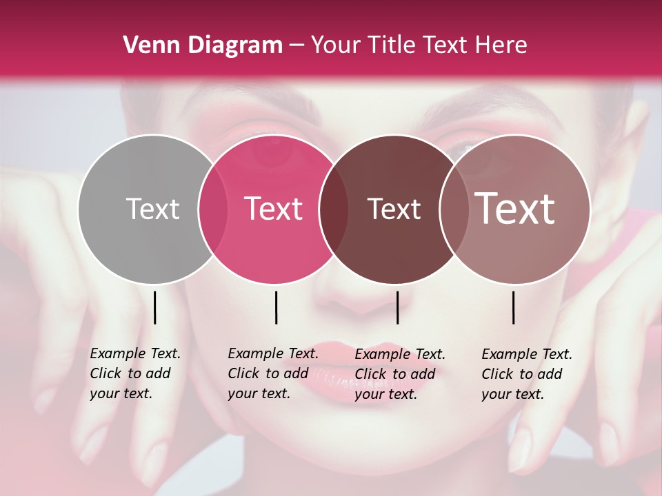 Model Posing Hair PowerPoint Template