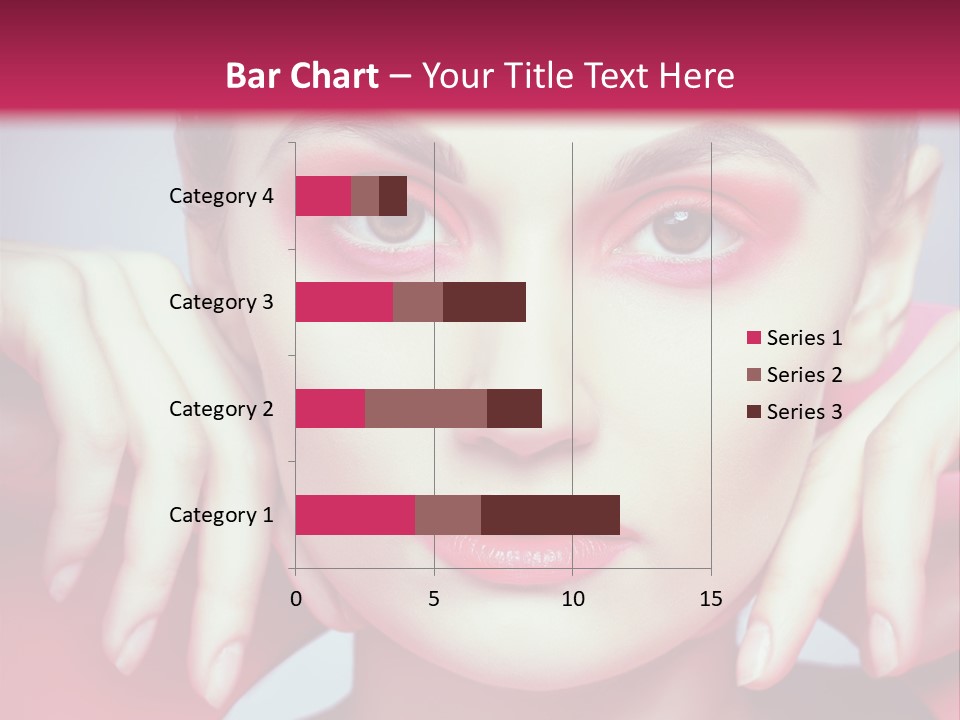 Model Posing Hair PowerPoint Template