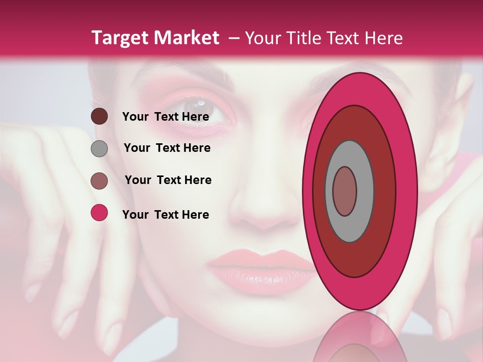 Model Posing Hair PowerPoint Template