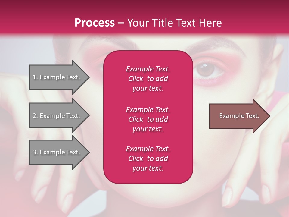 Model Posing Hair PowerPoint Template