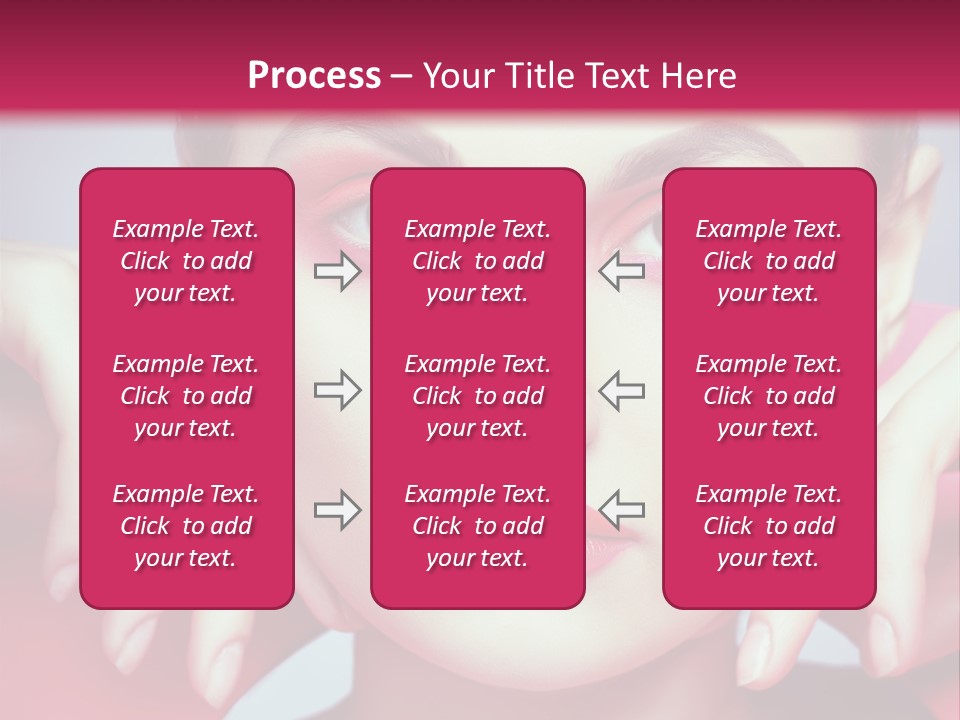 Model Posing Hair PowerPoint Template