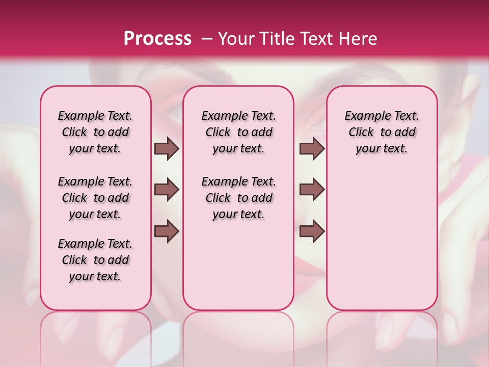 Model Posing Hair PowerPoint Template