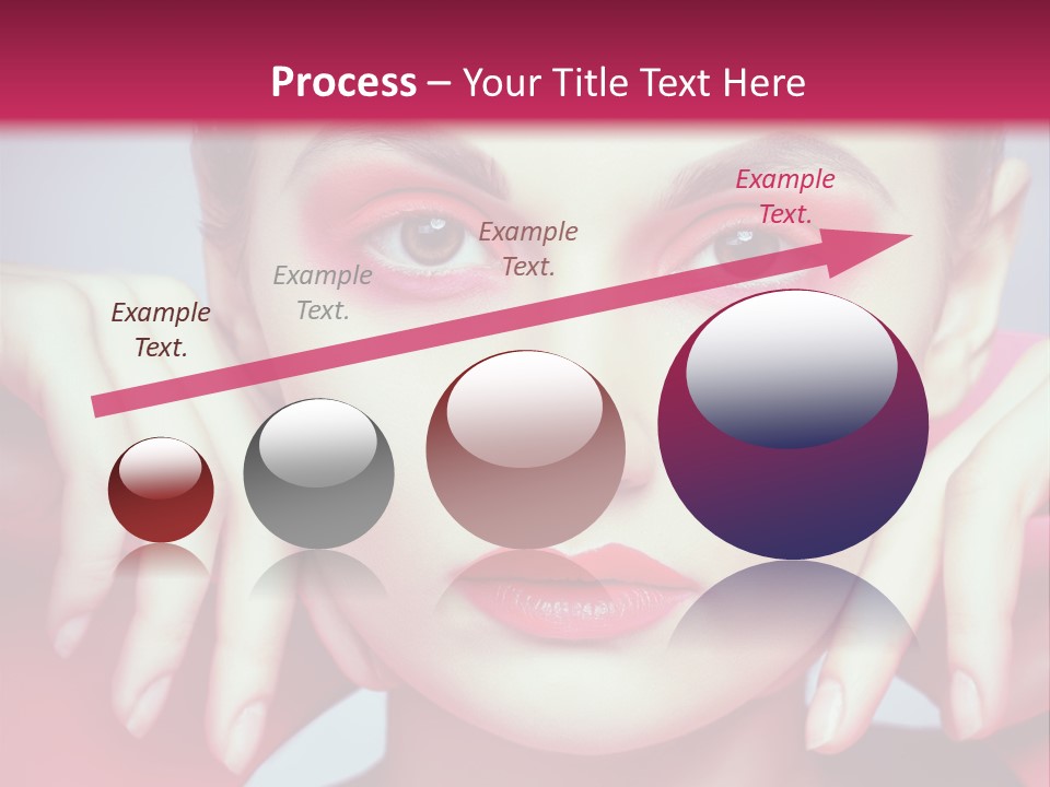 Model Posing Hair PowerPoint Template