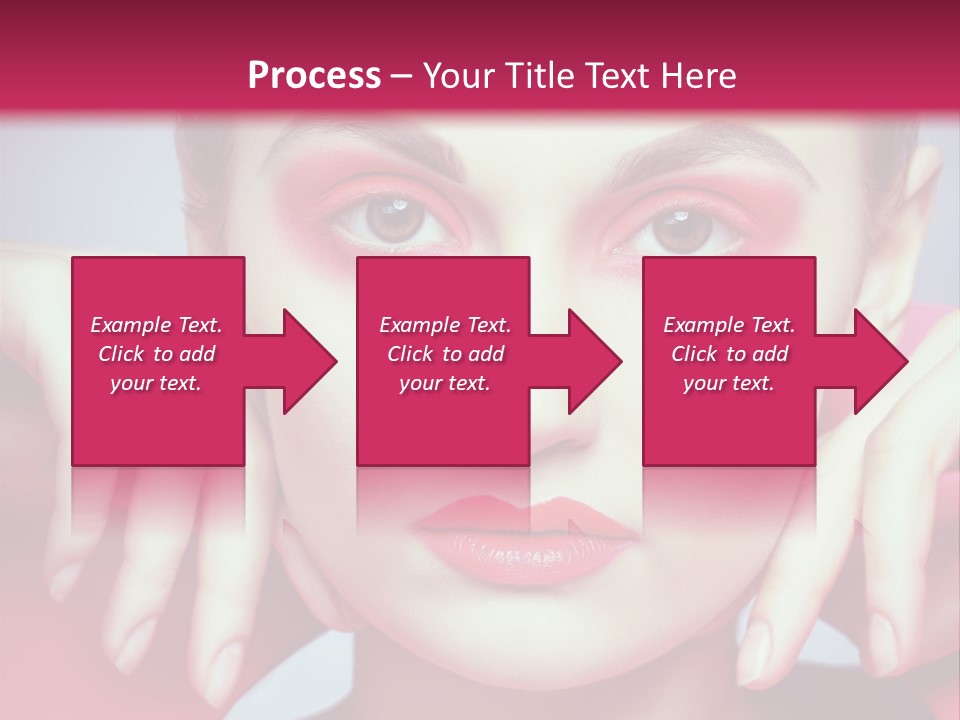 Model Posing Hair PowerPoint Template