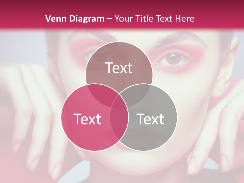 Model Posing Hair PowerPoint Template