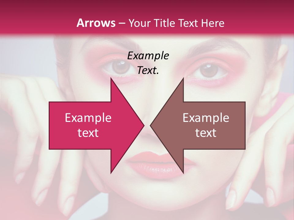 Model Posing Hair PowerPoint Template