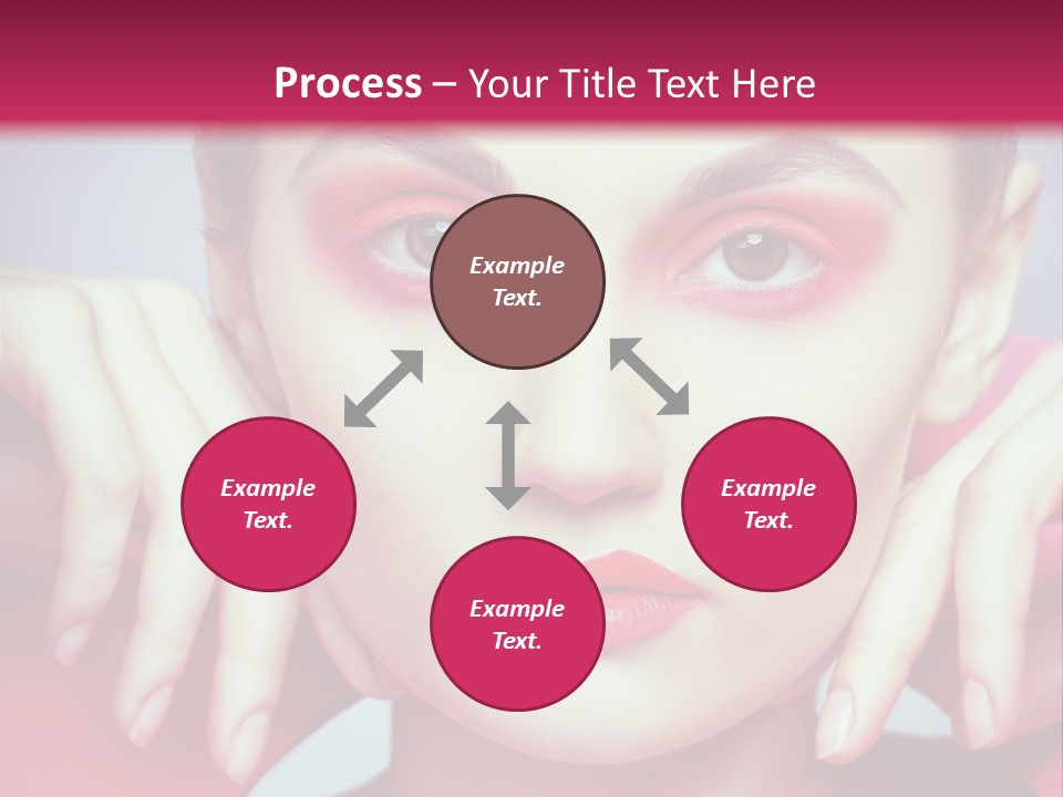 Model Posing Hair PowerPoint Template