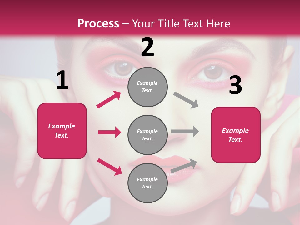 Model Posing Hair PowerPoint Template