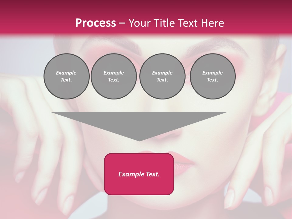 Model Posing Hair PowerPoint Template