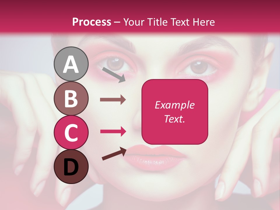 Model Posing Hair PowerPoint Template