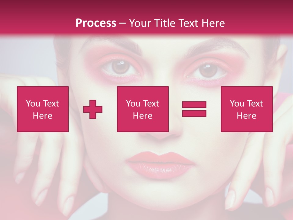 Model Posing Hair PowerPoint Template