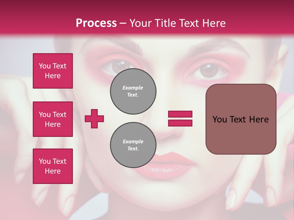 Model Posing Hair PowerPoint Template