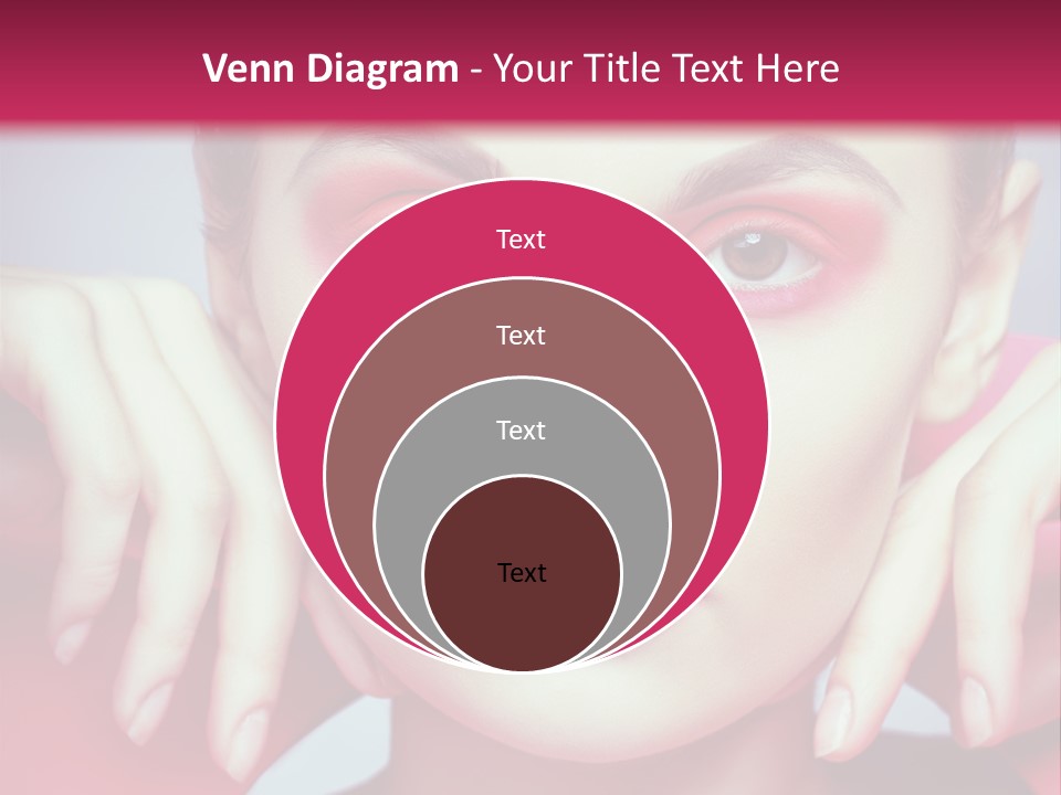 Model Posing Hair PowerPoint Template