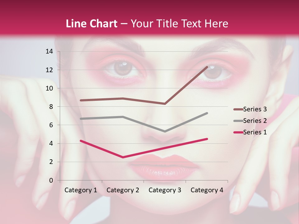 Model Posing Hair PowerPoint Template