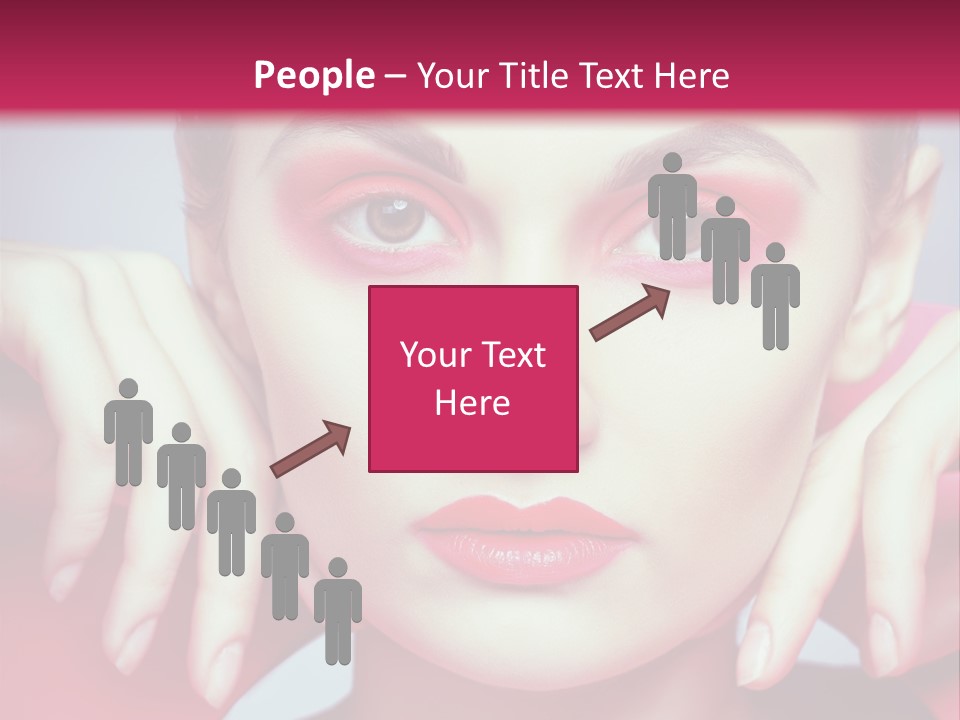 Model Posing Hair PowerPoint Template