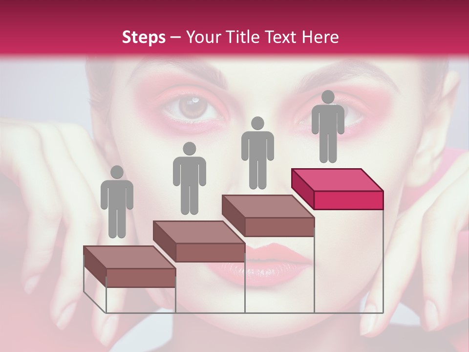 Model Posing Hair PowerPoint Template