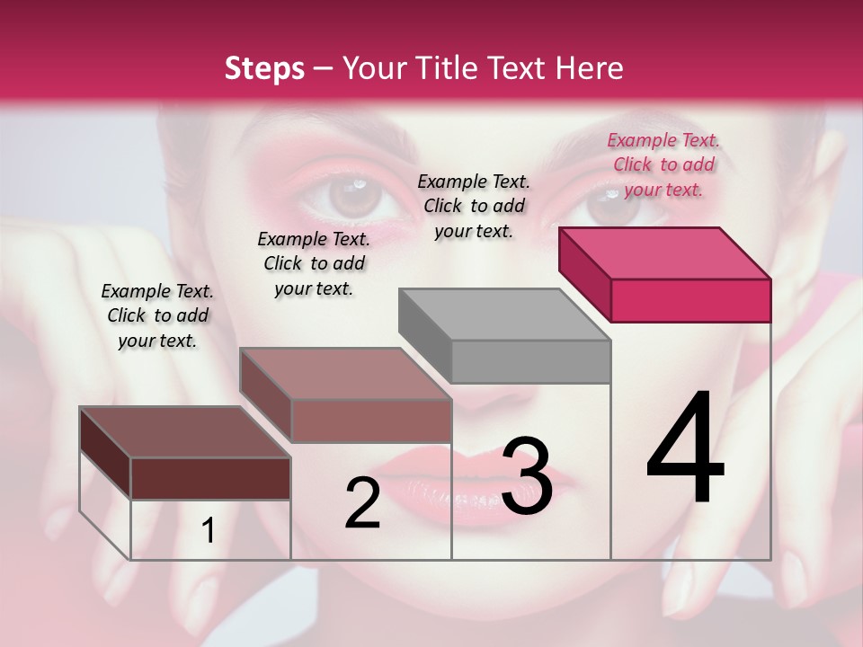 Model Posing Hair PowerPoint Template