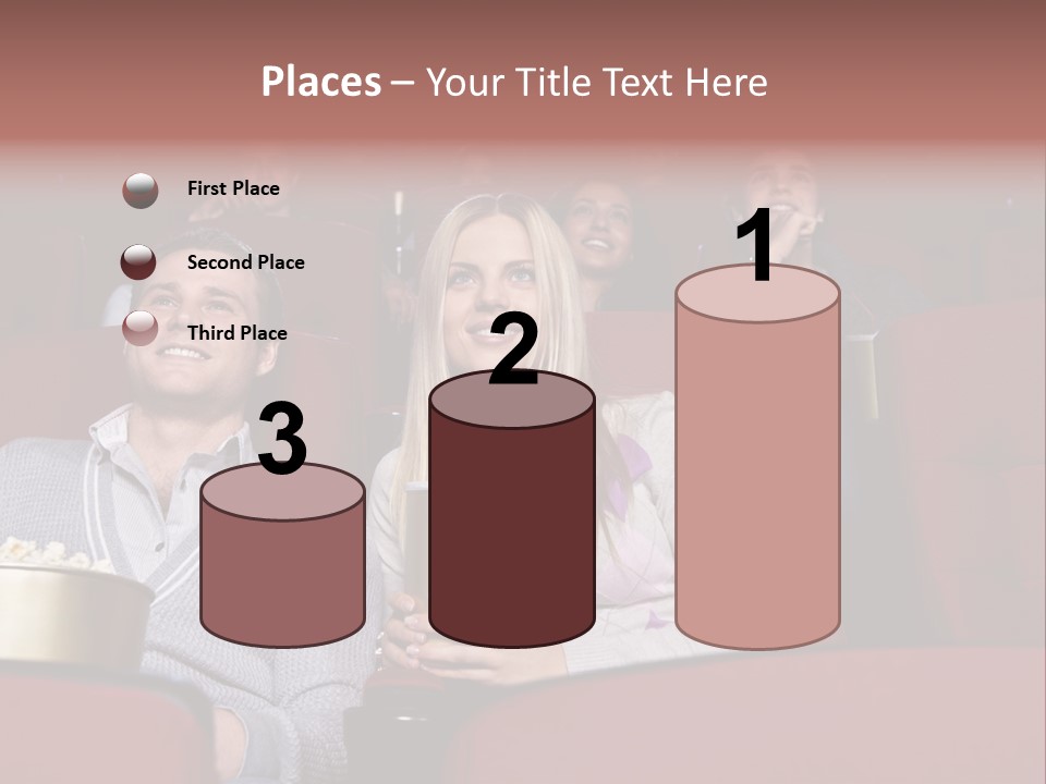 People Watching A Movie PowerPoint Template