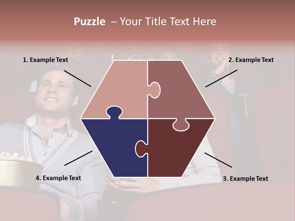 People Watching A Movie PowerPoint Template