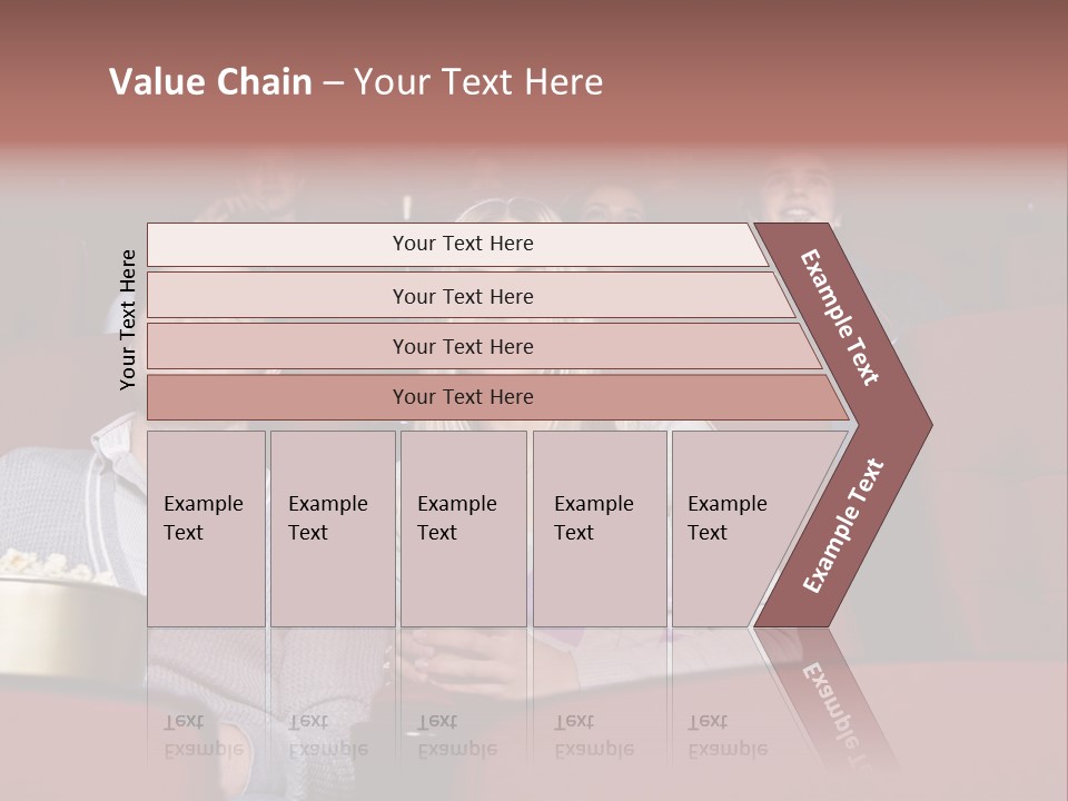 People Watching A Movie PowerPoint Template