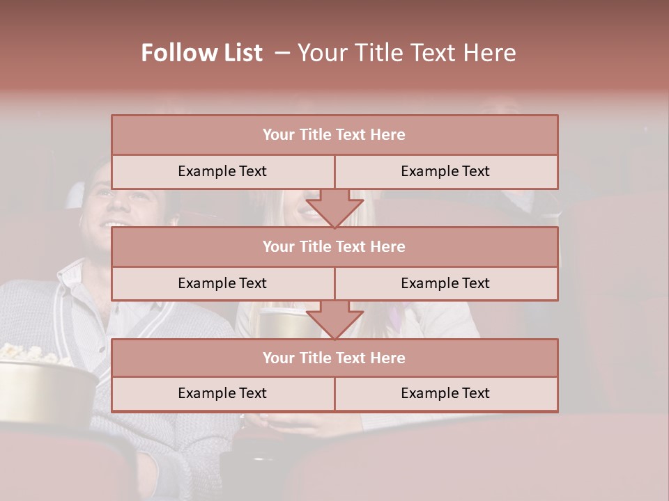 People Watching A Movie PowerPoint Template
