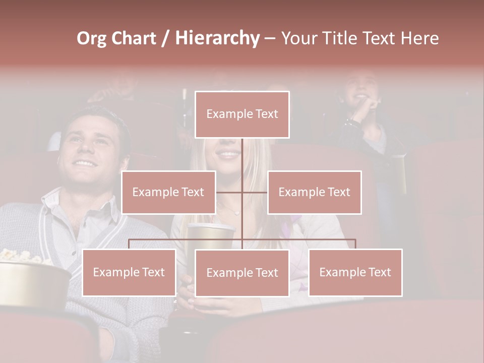 People Watching A Movie PowerPoint Template