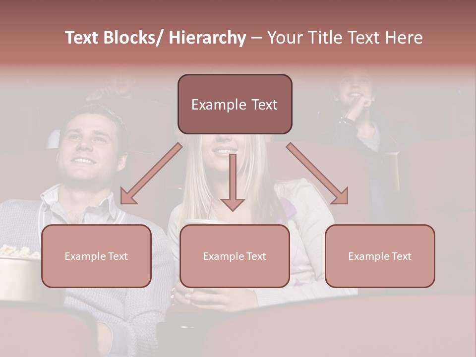 People Watching A Movie PowerPoint Template