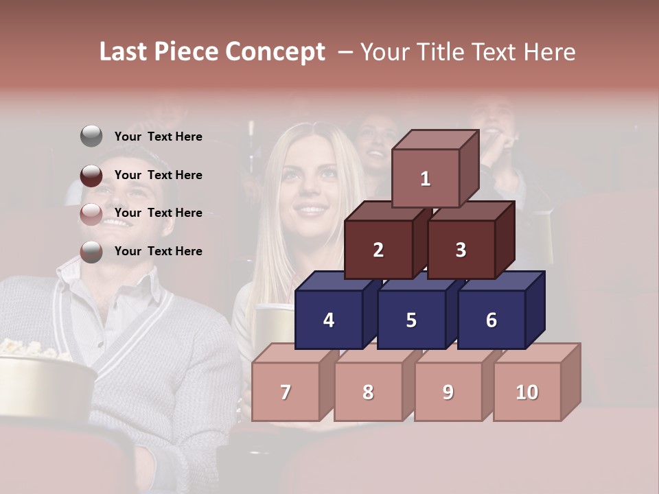 People Watching A Movie PowerPoint Template