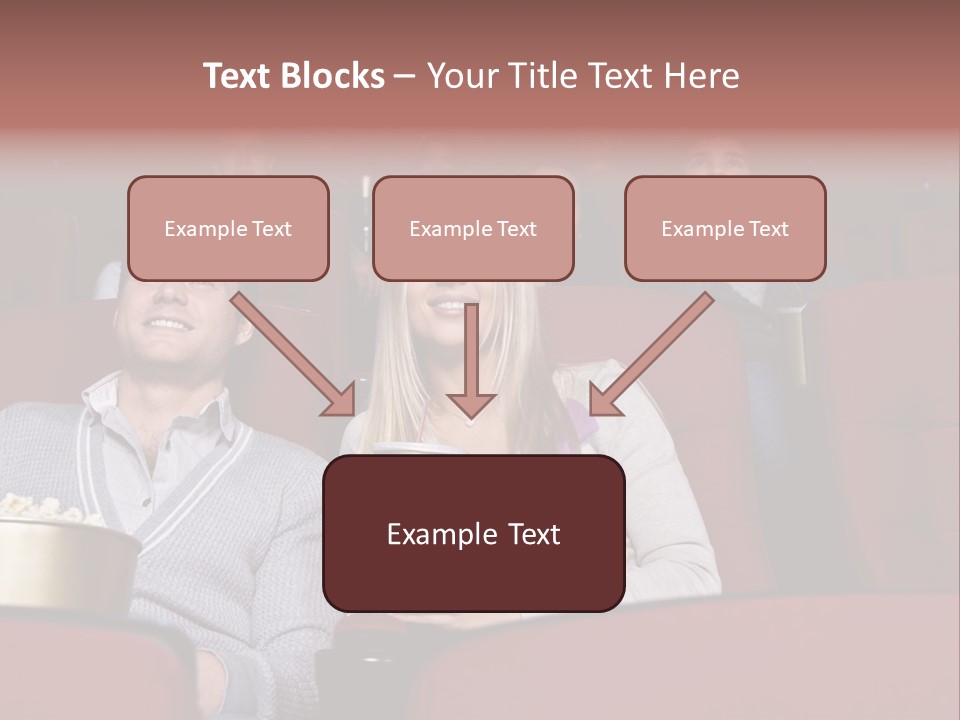 People Watching A Movie PowerPoint Template