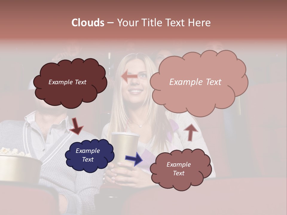 People Watching A Movie PowerPoint Template