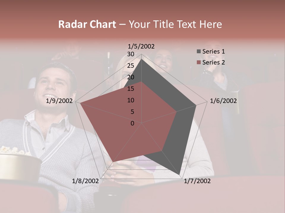 People Watching A Movie PowerPoint Template