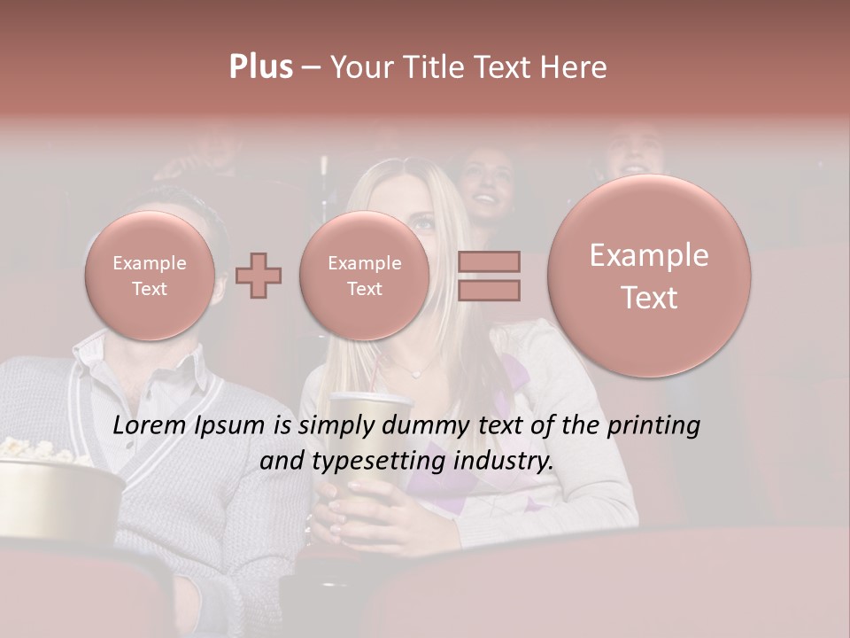 People Watching A Movie PowerPoint Template