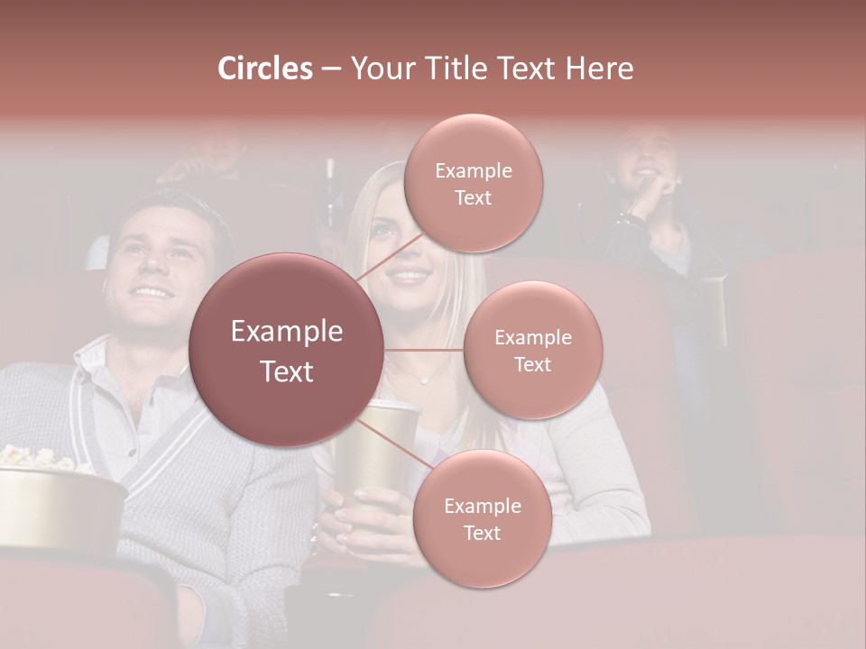 People Watching A Movie PowerPoint Template