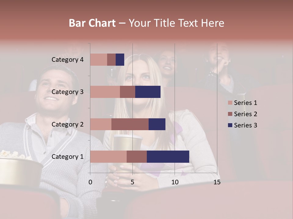 People Watching A Movie PowerPoint Template