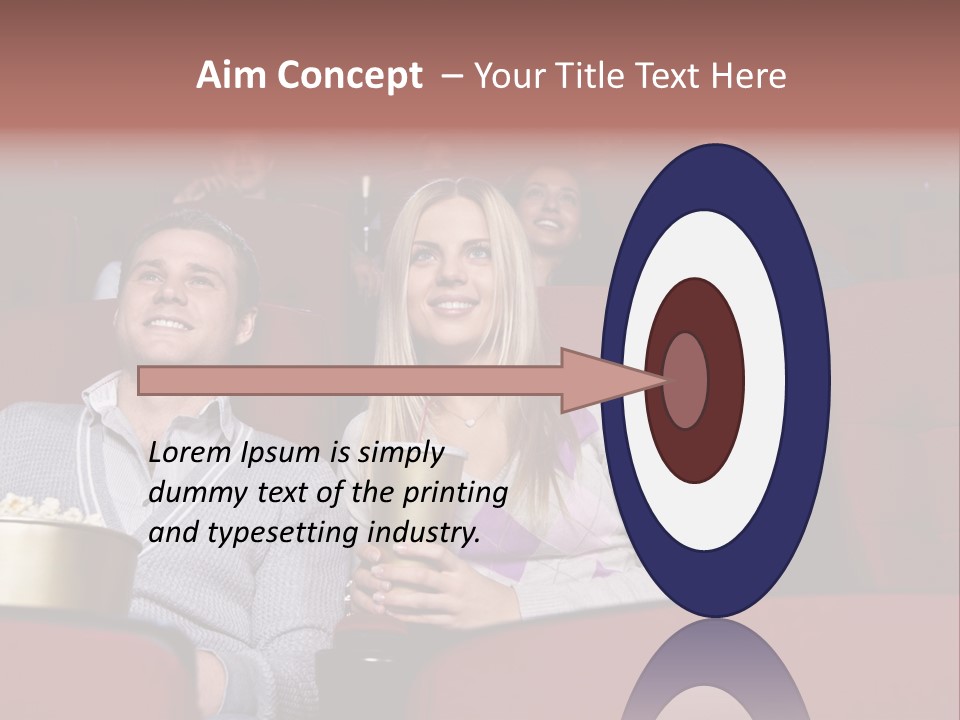 People Watching A Movie PowerPoint Template