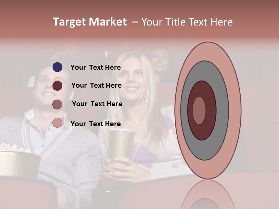 People Watching A Movie PowerPoint Template