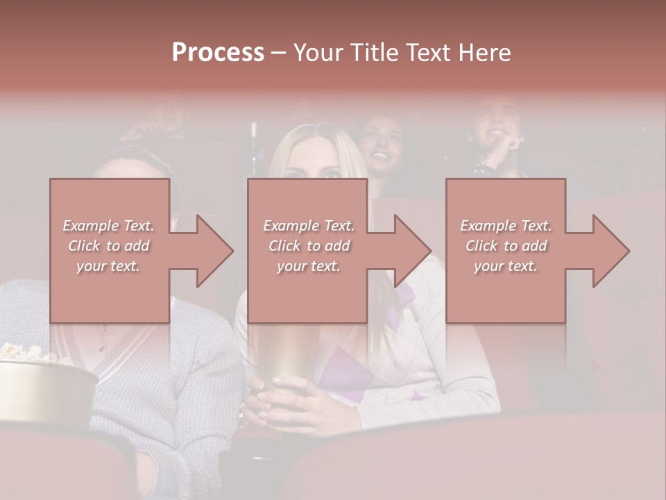 People Watching A Movie PowerPoint Template