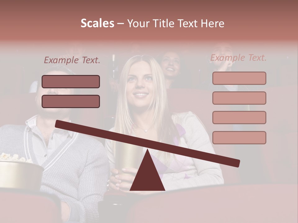 People Watching A Movie PowerPoint Template