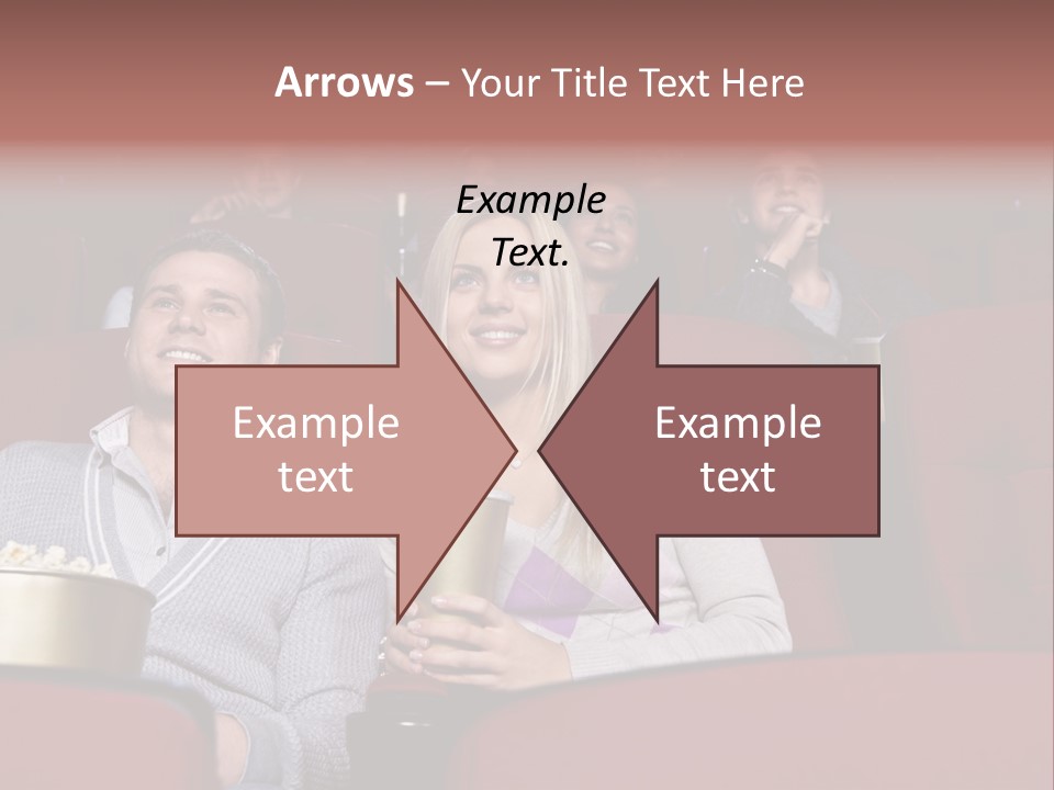 People Watching A Movie PowerPoint Template