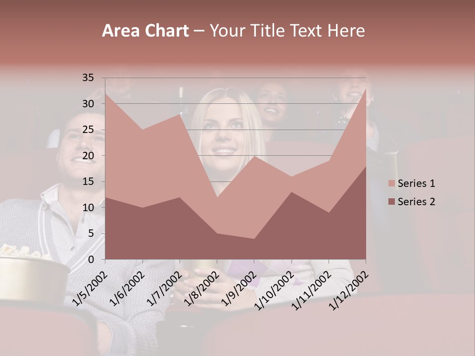 People Watching A Movie PowerPoint Template