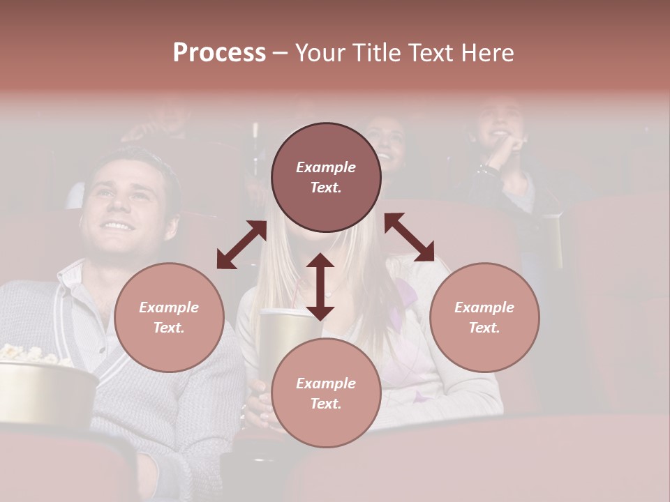 People Watching A Movie PowerPoint Template