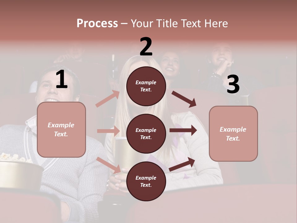 People Watching A Movie PowerPoint Template