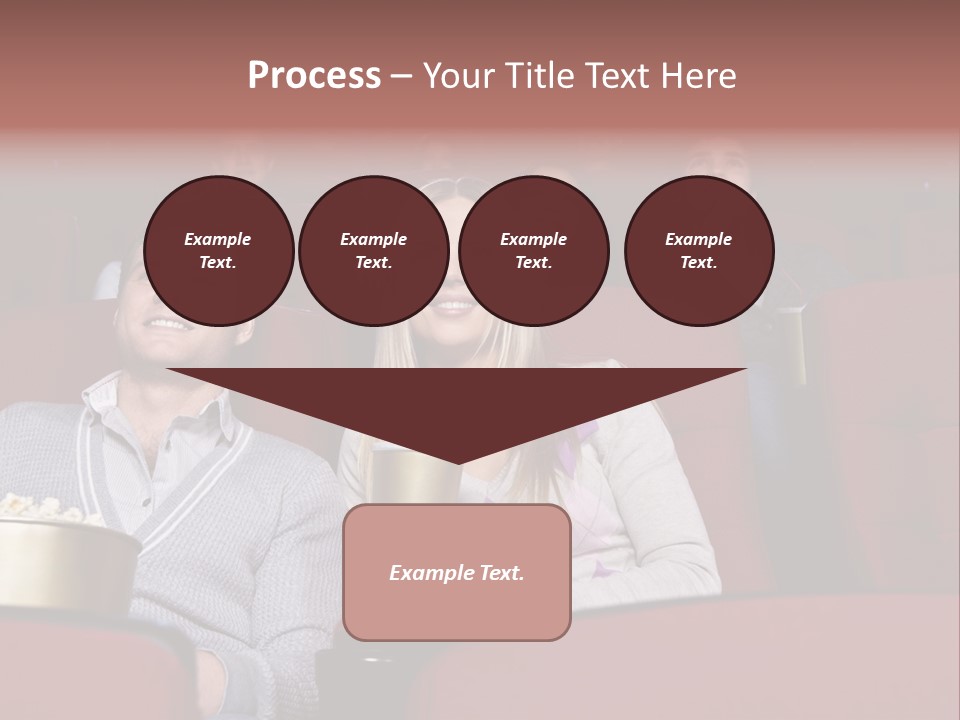 People Watching A Movie PowerPoint Template