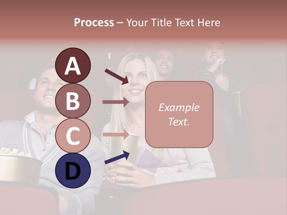 People Watching A Movie PowerPoint Template