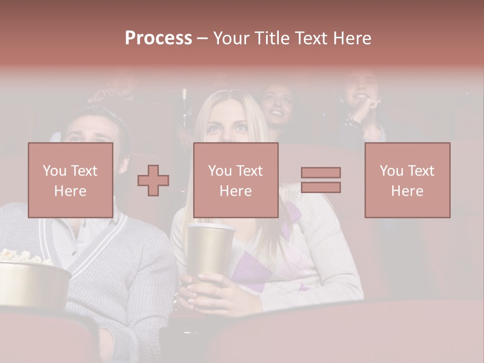 People Watching A Movie PowerPoint Template